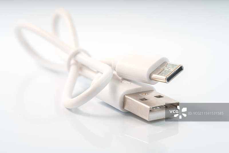 白色数据线的科技质感图片素材