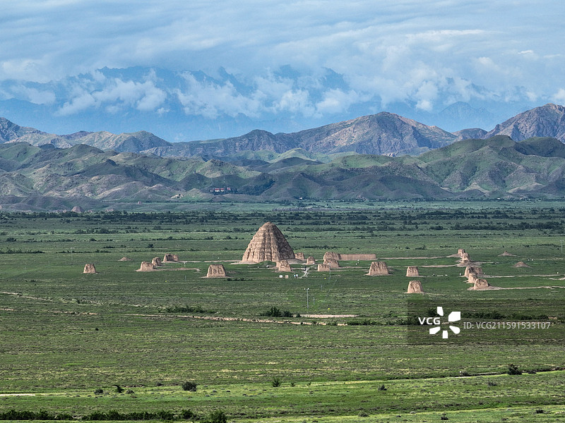 宁夏银川西夏区 西夏陵图片素材