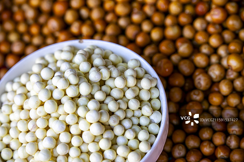 苏州葑门横街江南时令美食鸡头米（芡实）上市热卖图片素材