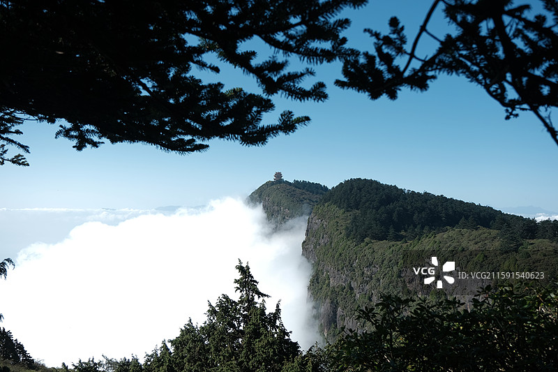 四川峨眉山，万佛顶图片素材