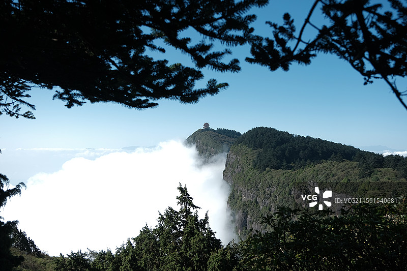 四川峨眉山，万佛顶图片素材