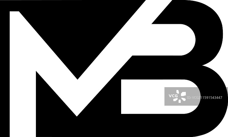 现代化的MB标志图片素材