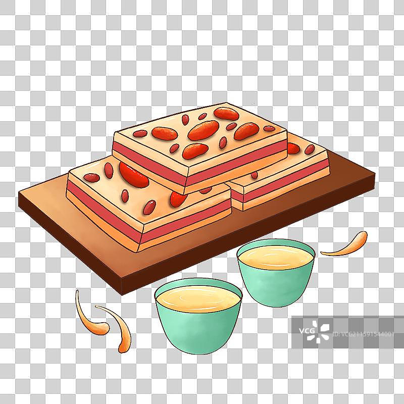 节日糕点食物插画元素图片素材