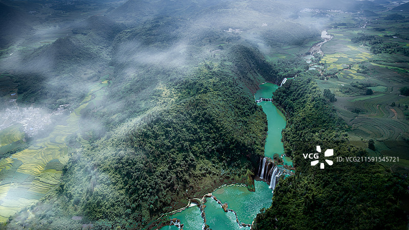 罗平九龙瀑布群图片素材