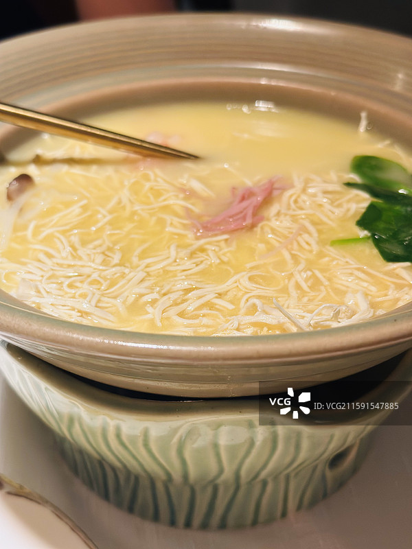 美食淮扬菜扬州煮干丝图片素材