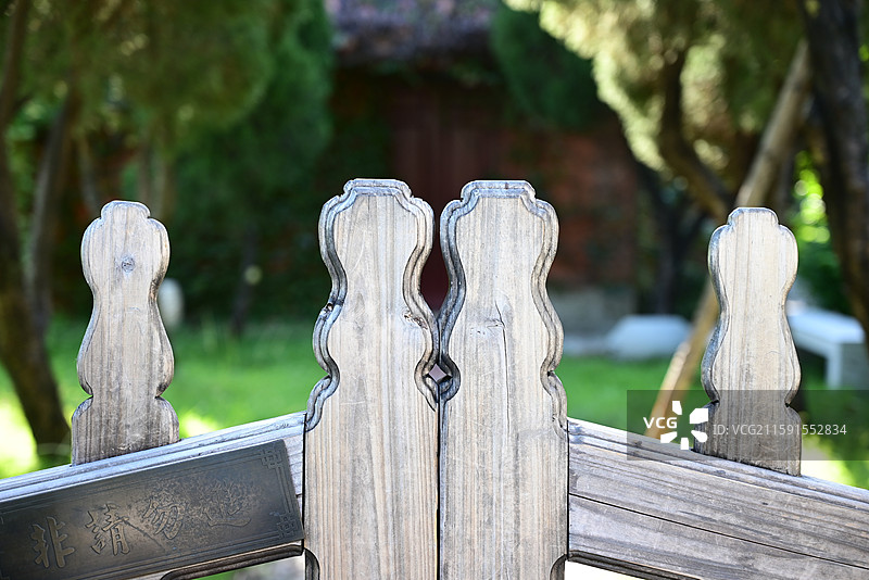 泉州 开元寺 木栅栏 木门 篱笆 围栏 清静图片素材