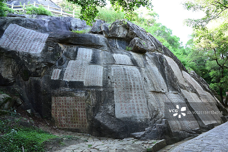 泉州 九日山  祈风刻石 摩崖石刻 5A级景区 文物 古迹图片素材