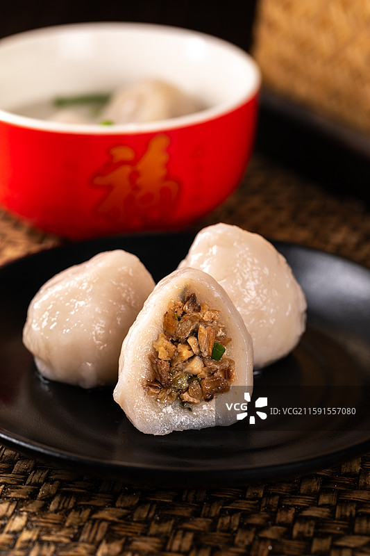 福建永定小吃芋子包图片素材