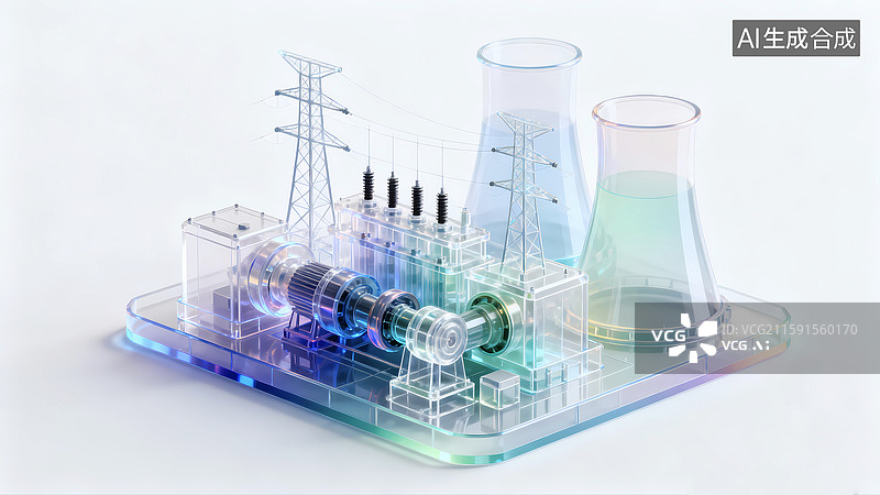 【AI数字艺术】智慧城市工厂物流运输工程环保图标图片素材