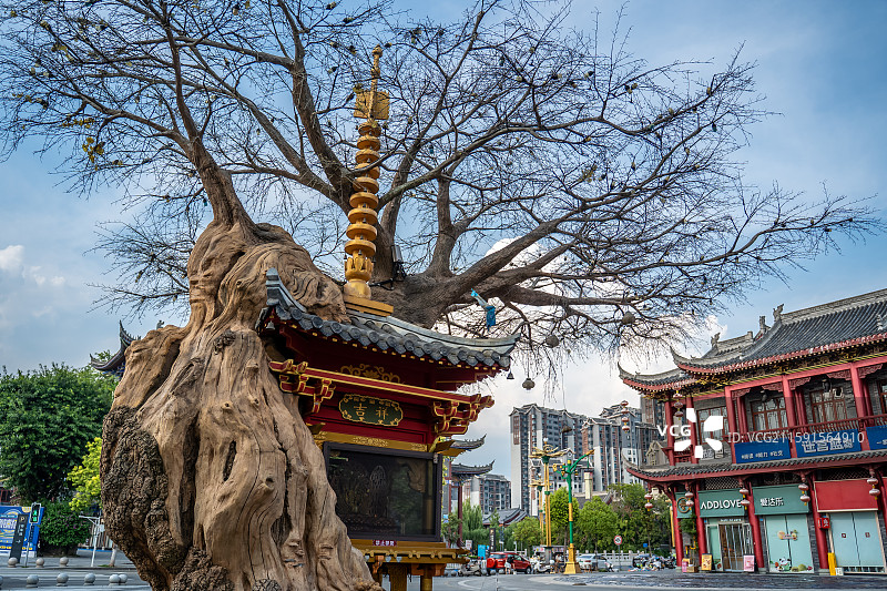 四川省眉山市东坡印象水街无忧城图片素材