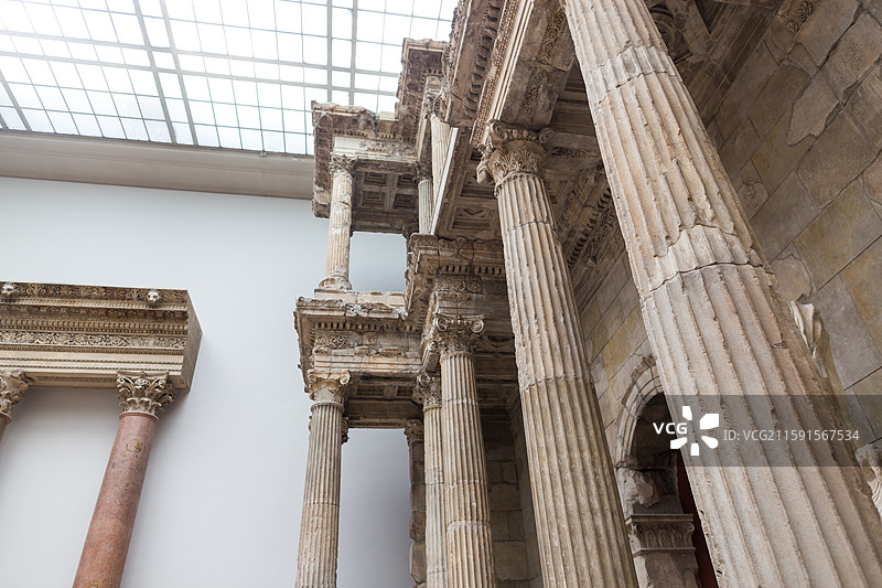 两河流域的石建筑细节图片素材