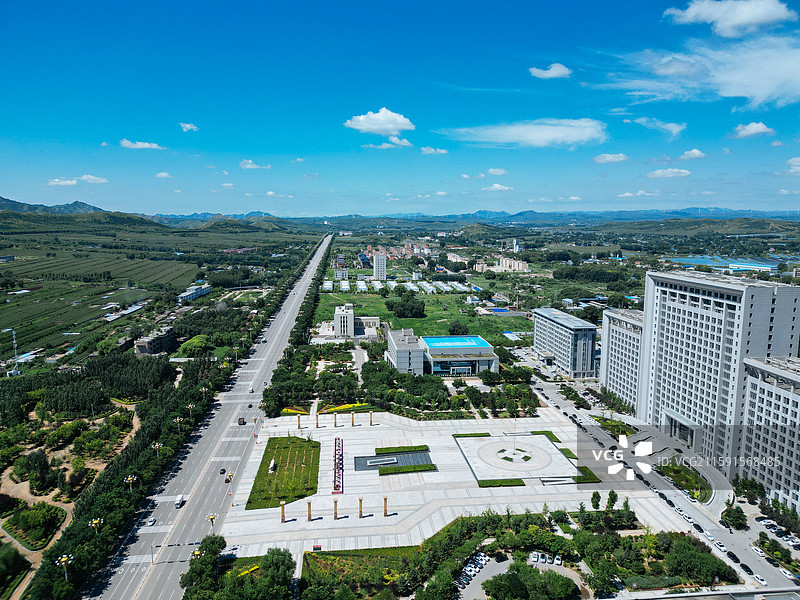 北票市 骆驼营子 台吉镇 人民公园 航拍图片素材