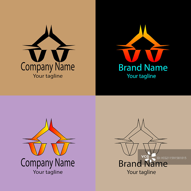 最新一流的最佳标志设计图片素材