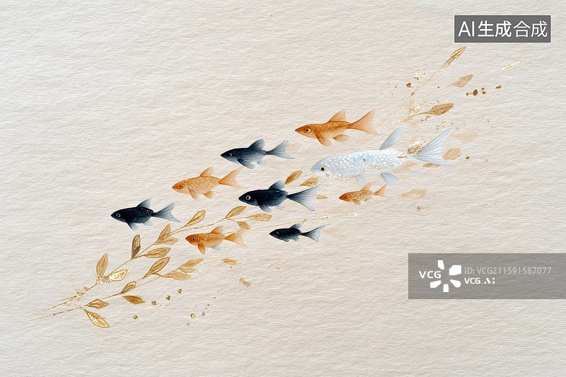 【AI数字艺术】刺绣图案流苏装饰蓝色线条图图片素材