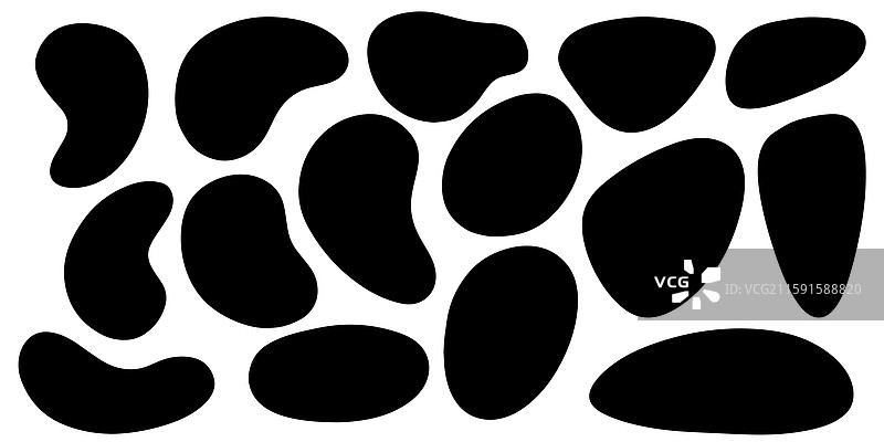 有机斑点随机斑块有机几何形状图片素材