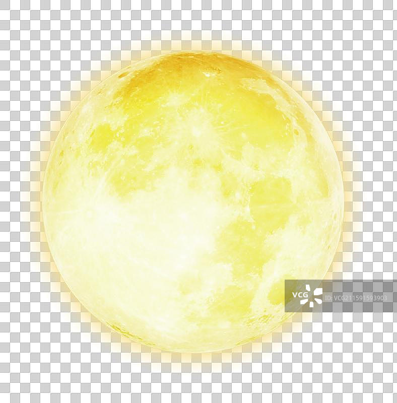 中秋节发光的明月元素图片素材