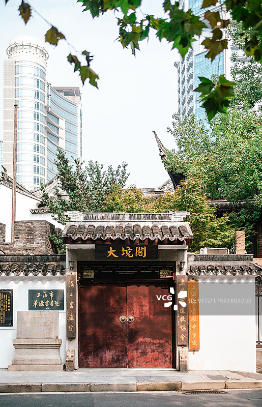 上海黄浦区老城厢大境阁古城墙公园建筑景观图片素材