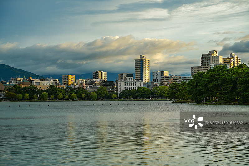 日本福冈市大濠公园图片素材