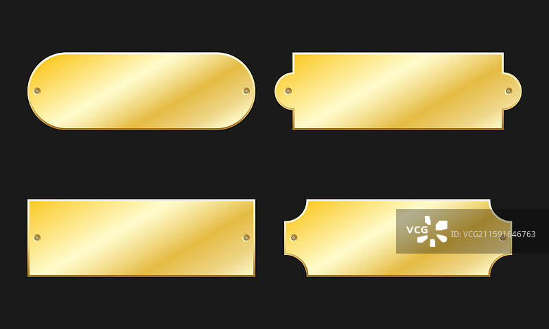 金色名牌收藏图片素材