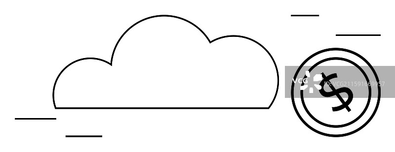 云技术与财务增长概念图片素材