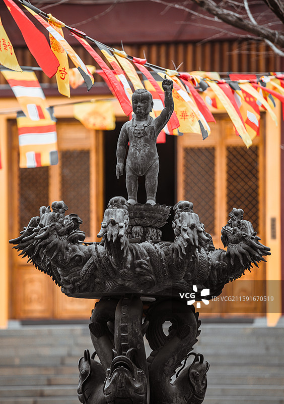 上海宝华寺 寺庙建筑景观图片素材