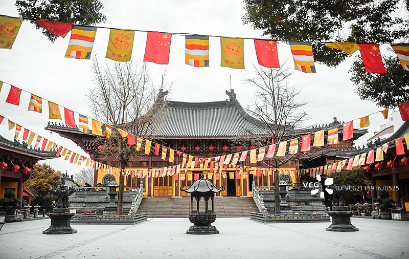 上海宝华寺 寺庙建筑景观图片素材