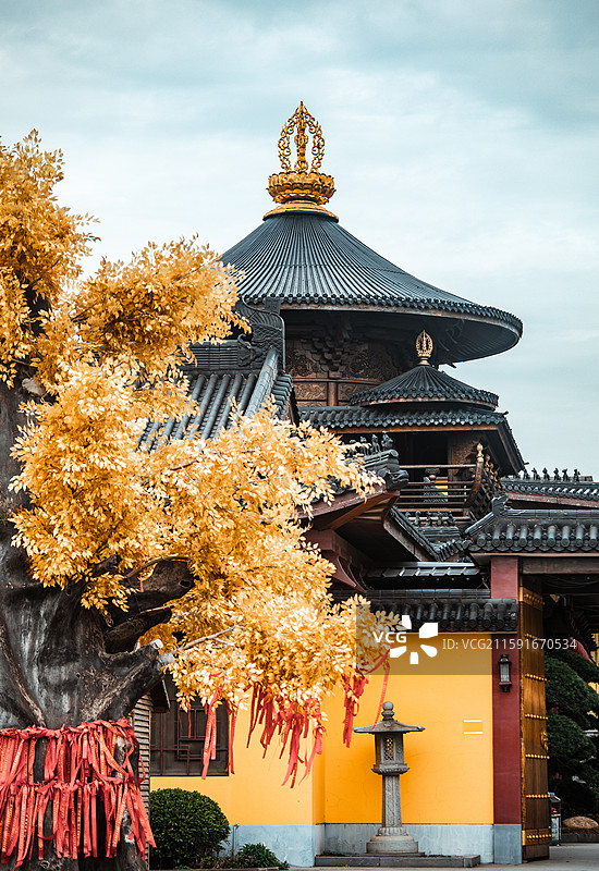 上海宝华寺 寺庙建筑景观图片素材