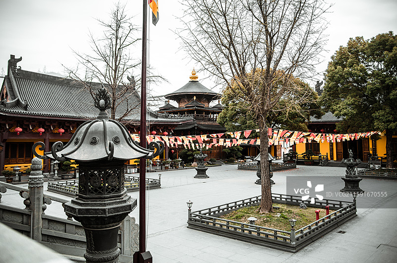 上海宝华寺 寺庙建筑景观图片素材