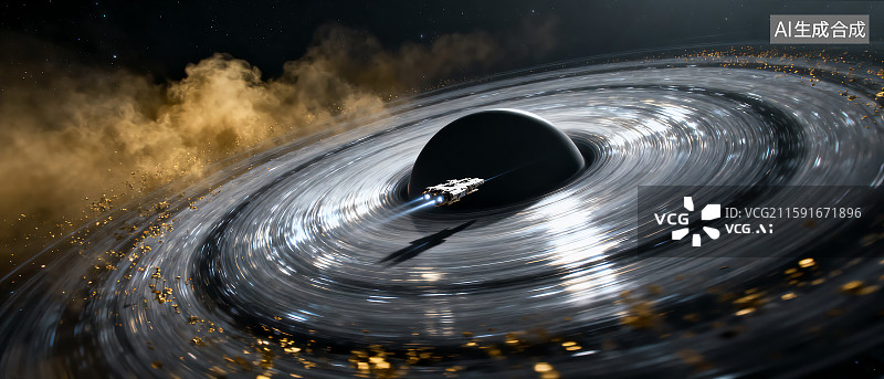 【AI数字艺术】太空银河系宇宙飞船图片素材
