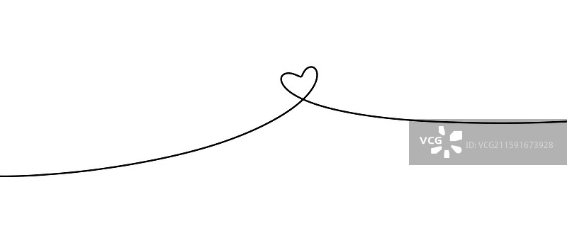 手绘心形的涂鸦草图风格图片素材