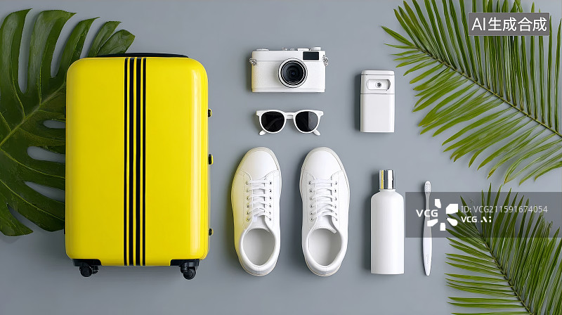 【AI数字艺术】假期度假，国庆长假，出行，旅游，度假图片素材