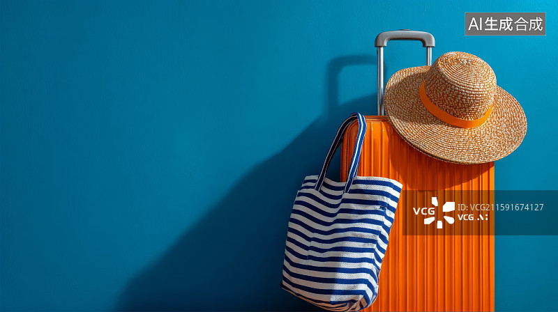 【AI数字艺术】假期度假，国庆长假，出行，旅游，度假图片素材