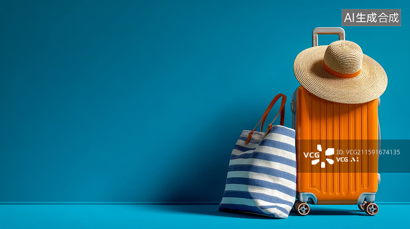 【AI数字艺术】假期度假，国庆长假，出行，旅游，度假图片素材