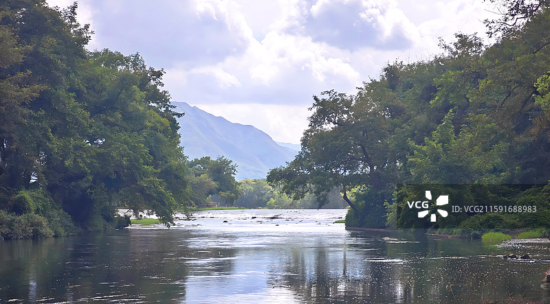 桂林市兴安县灵渠秦堤图片素材