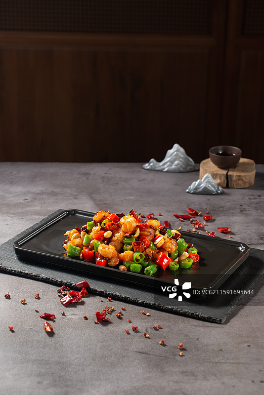 宫保虾球图片素材