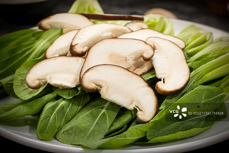 香菇油菜图片素材