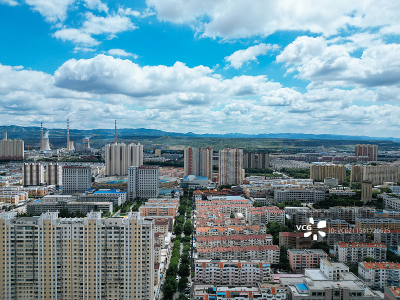 阜新市 细河区 人民公园 太平区 航拍 城市图片素材