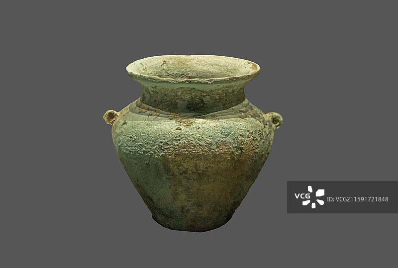 湖北省武汉博物馆：青铜罐（西汉，新洲区江山湾出土）图片素材