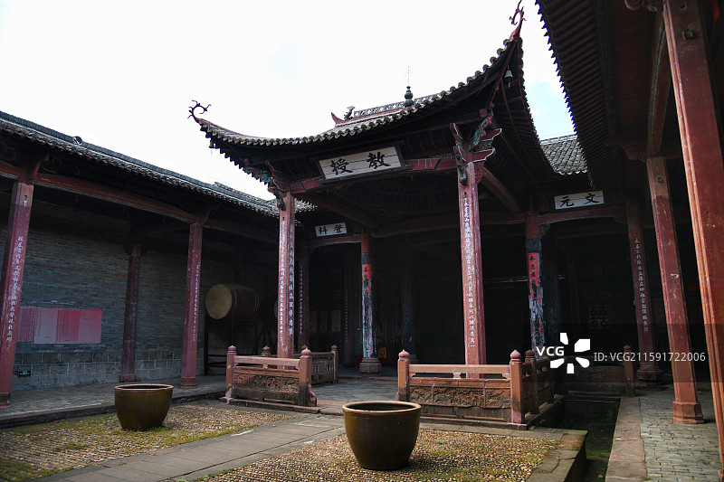 吉安渼陂古村 梁氏宗祠-永慕堂图片素材