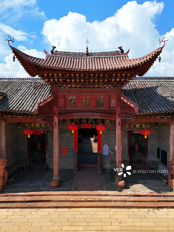 吉安渼陂古村 梁氏宗祠-永慕堂图片素材