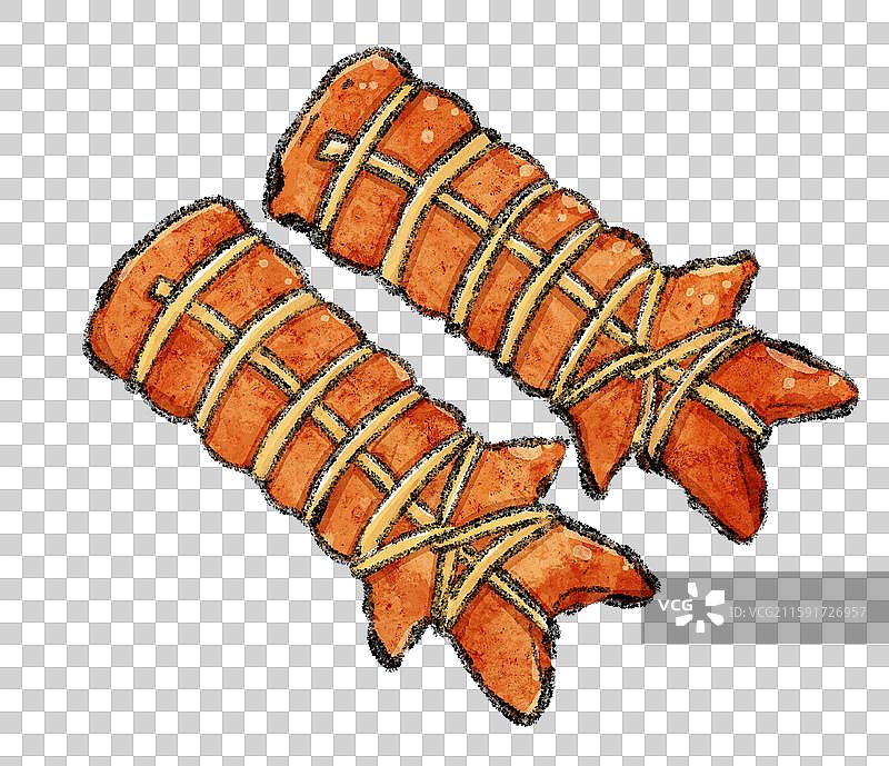 佛山美食插画-扎蹄图片素材