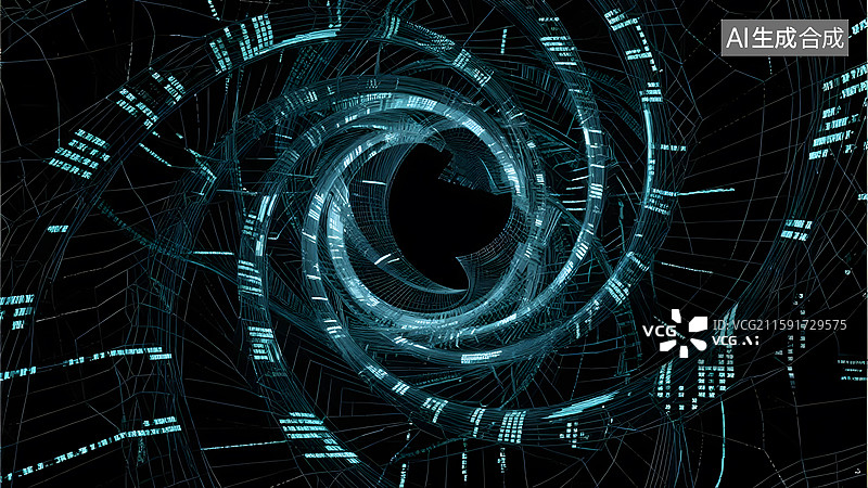 【AI数字艺术】3d建模抽象发光星球暗物质科技背景图片素材