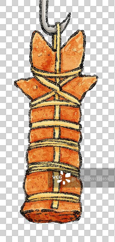 佛山美食插画-扎蹄图片素材