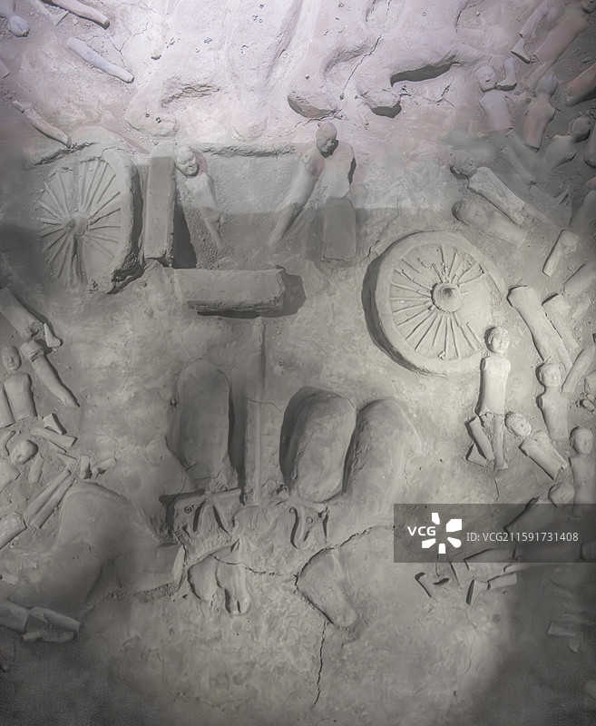 汉阳陵的陪葬坑图片素材