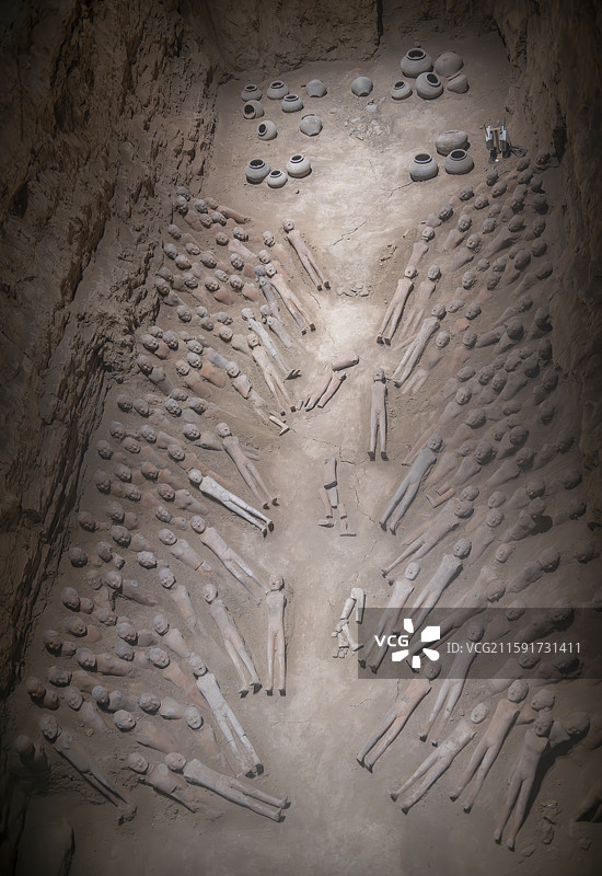 汉阳陵的陪葬坑图片素材