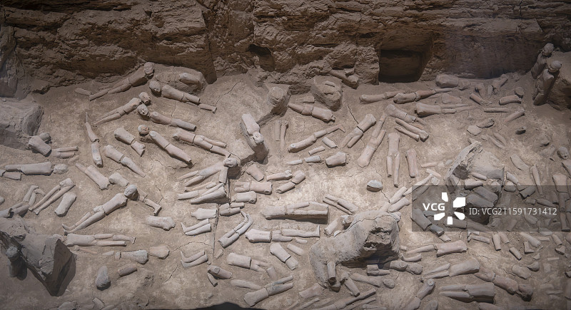 汉阳陵的陪葬坑图片素材