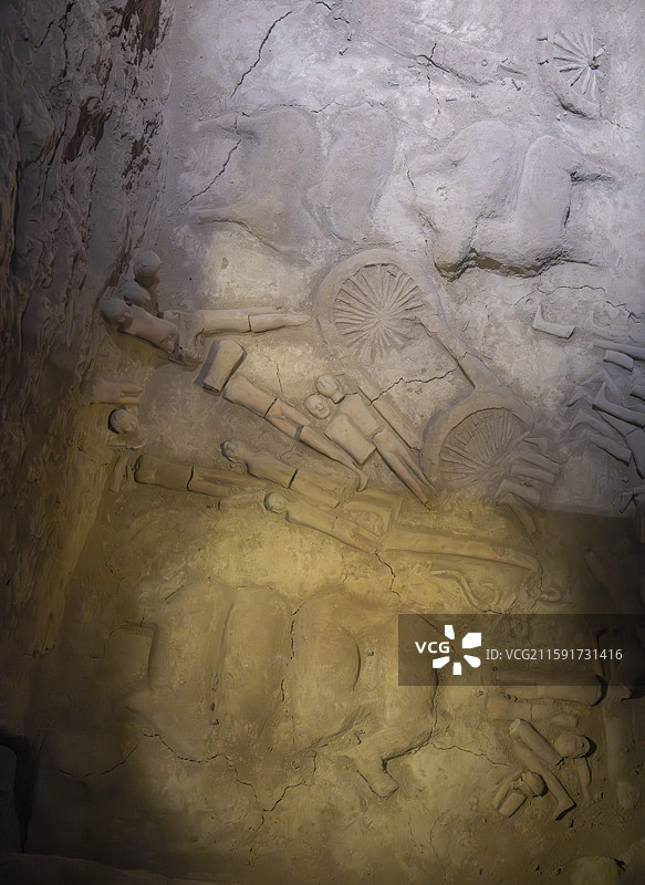 汉阳陵的陪葬坑图片素材