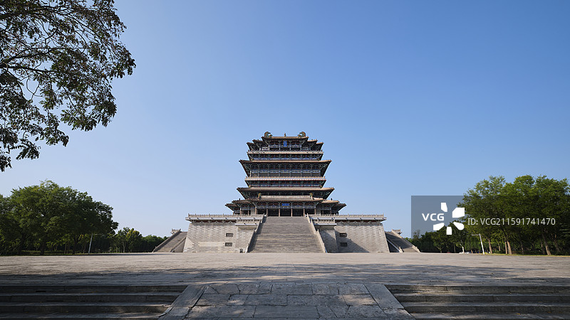 山西永济鹳雀楼图片素材