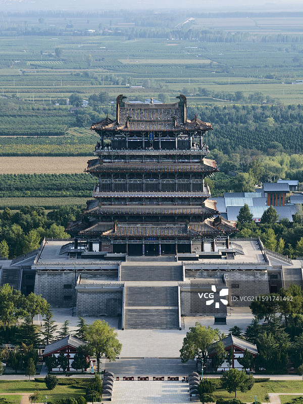 山西永济鹳雀楼图片素材