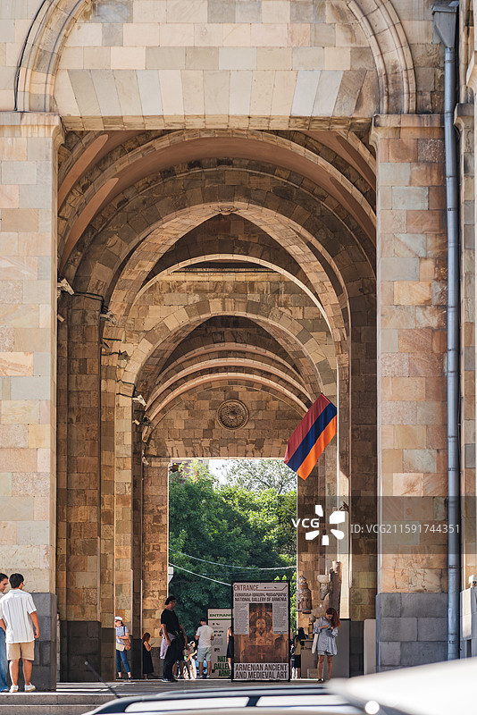 亚美尼亚-埃里温共和广场周边建筑/艺术博物馆图片素材